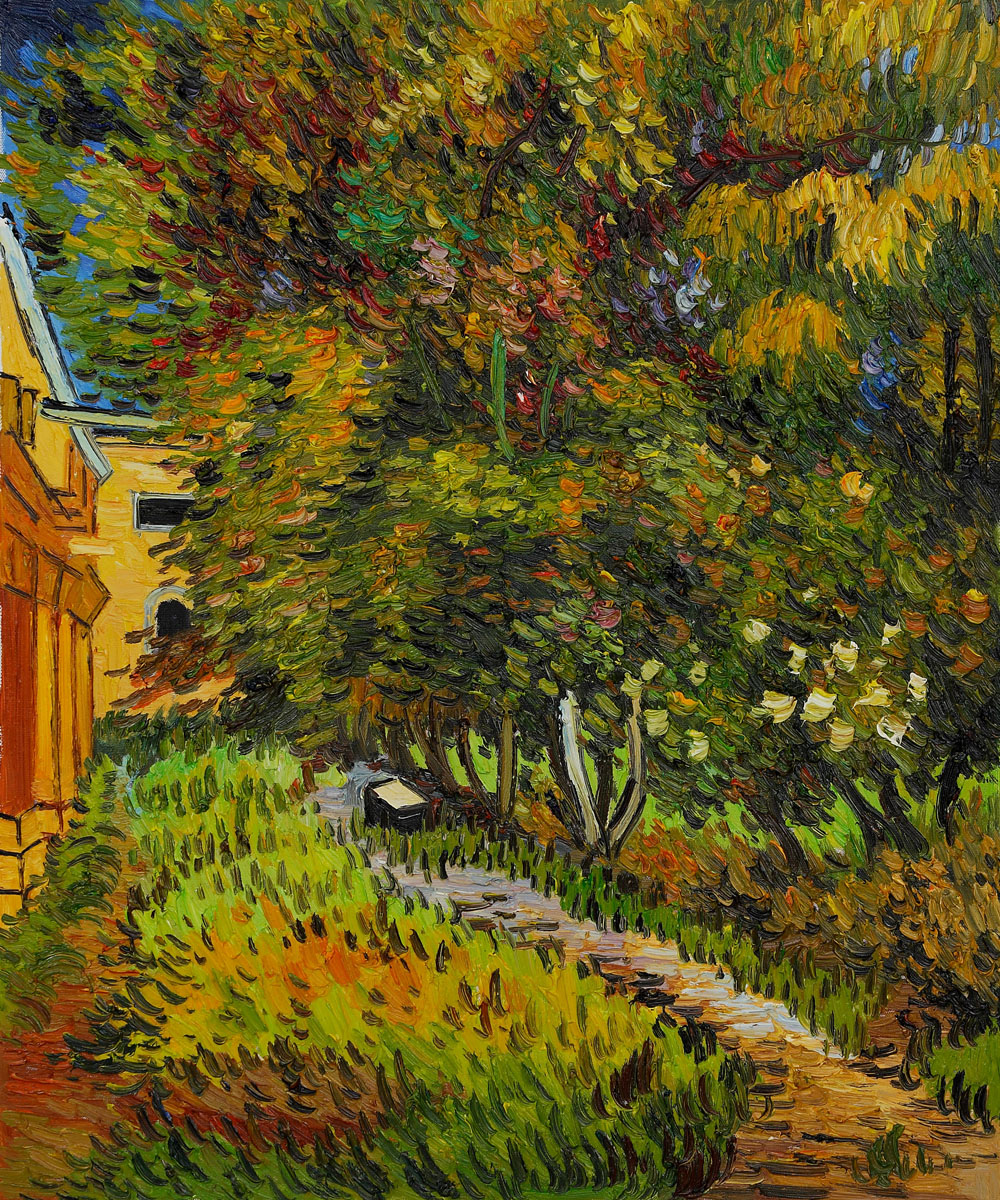 Asylum and Garden by Vincent Van Gogh